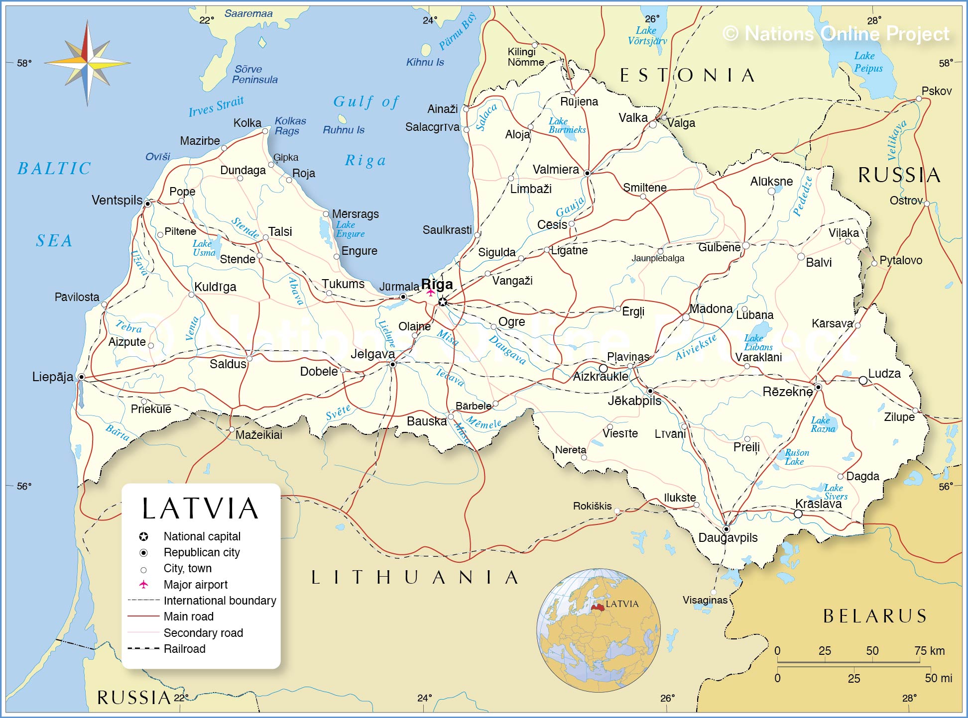 Latvia ở đâu?